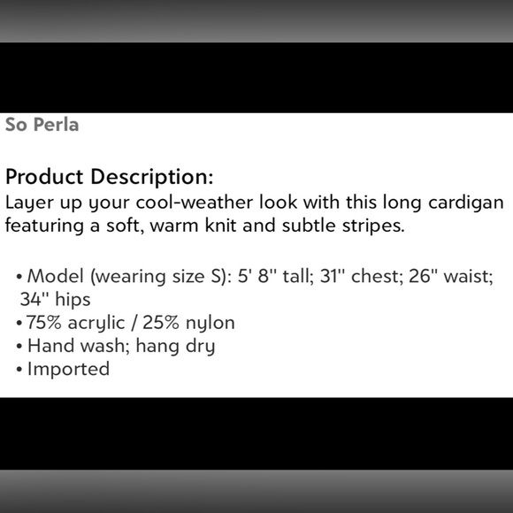 So Perla Ribbed Duster - Picture 5 of 5